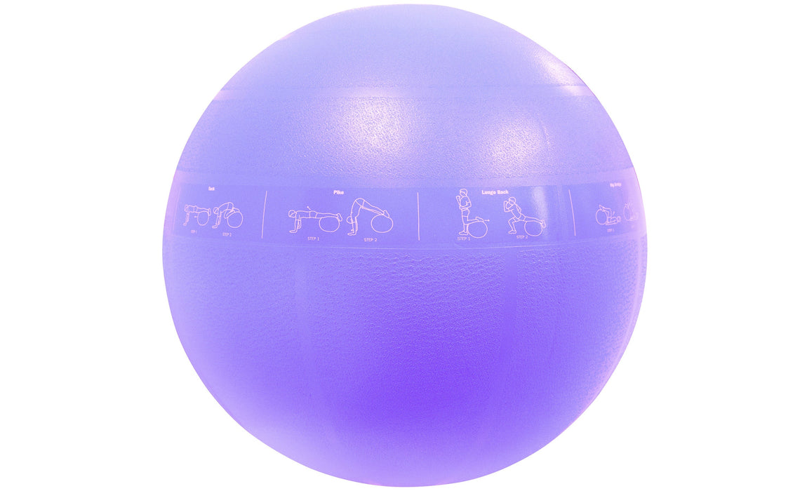 Northern Lights Anti-Burst Gym Ball 75cm, Printed, Purple