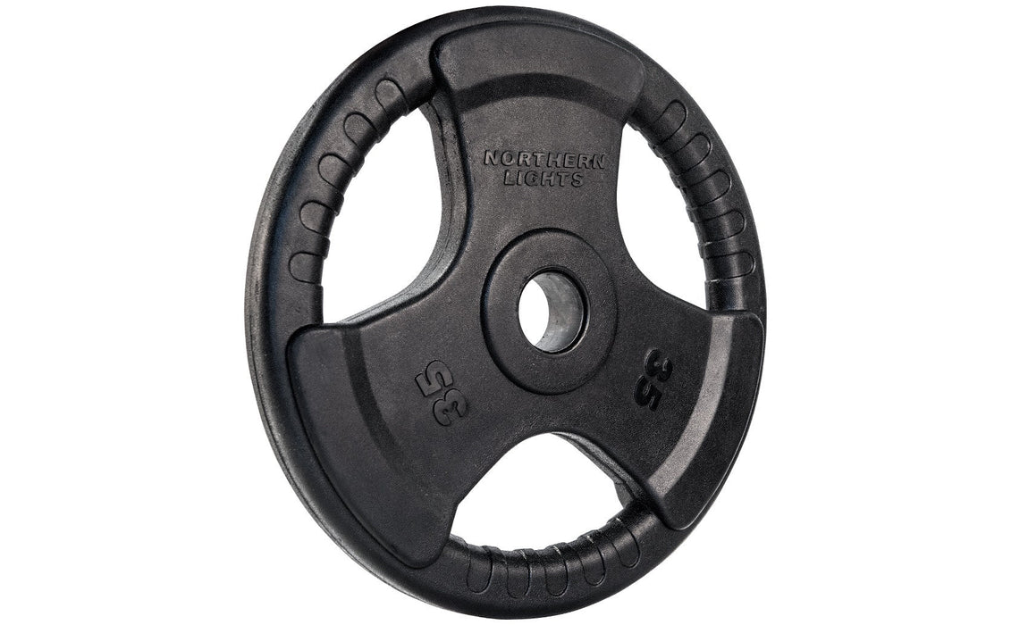 Northern Lights Olympic Rubber Coated Weight Plate, 35lbs
