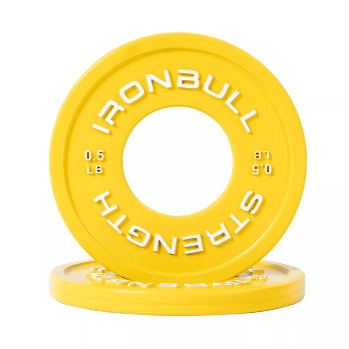 IRON BULL FRACTIONAL WEIGHT PLATE .5LBS PAIR (YELLOW)