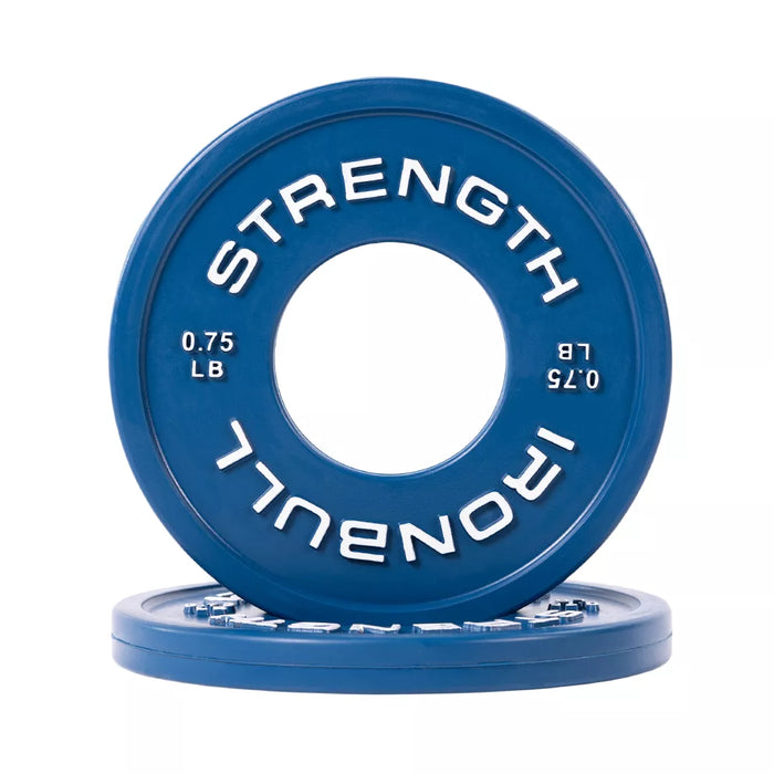 IRON BULL FRACTIONAL WEIGHT PLATE  .75LBS PAIR (BLUE)