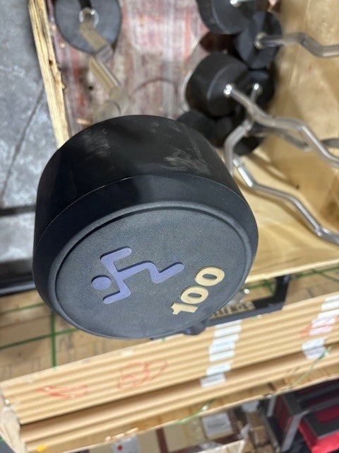 USED FIXED EZ CURL BARBELLS