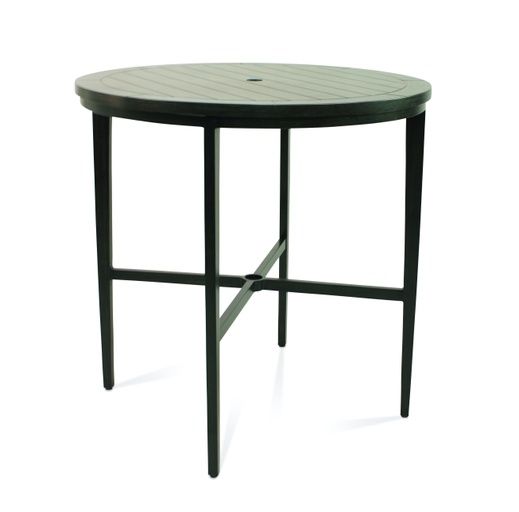 ADELINE 42" ROUND BAR HEIGHT TABLE, ALUMINUM