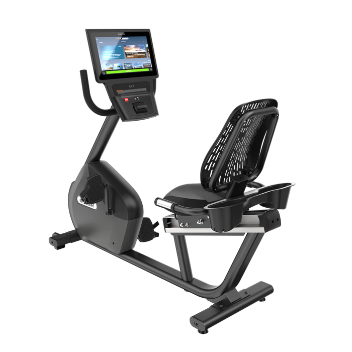 PRECOR 600 SERIES P84 CONSOLE RECUMBENT LIGHT COMMERCIAL BIKE