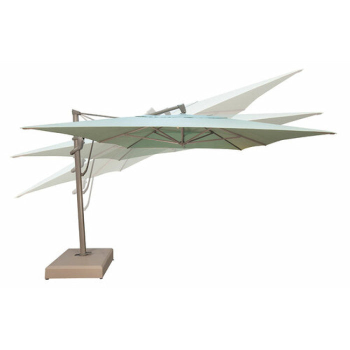 TREASURE GARDEN AKZ10X13' RECTANGULAR CANTILEVERED UMBRELLA, SAND OBRAVIA FABRIC