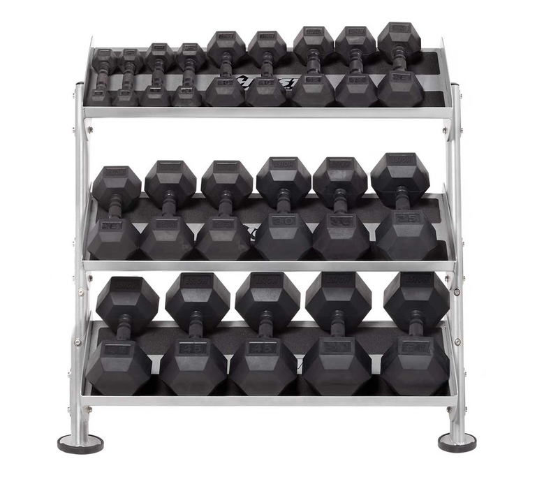 3'- 2 TIER  DUMBBELL/ KETTLEBELL RACK BY HOIST FITNESS