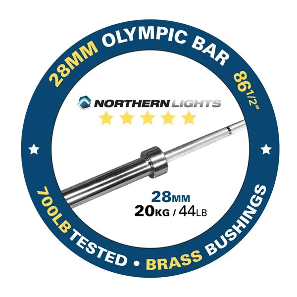 Olympic Bar - 86.5", 28mm, 44LB - 700LB Rating