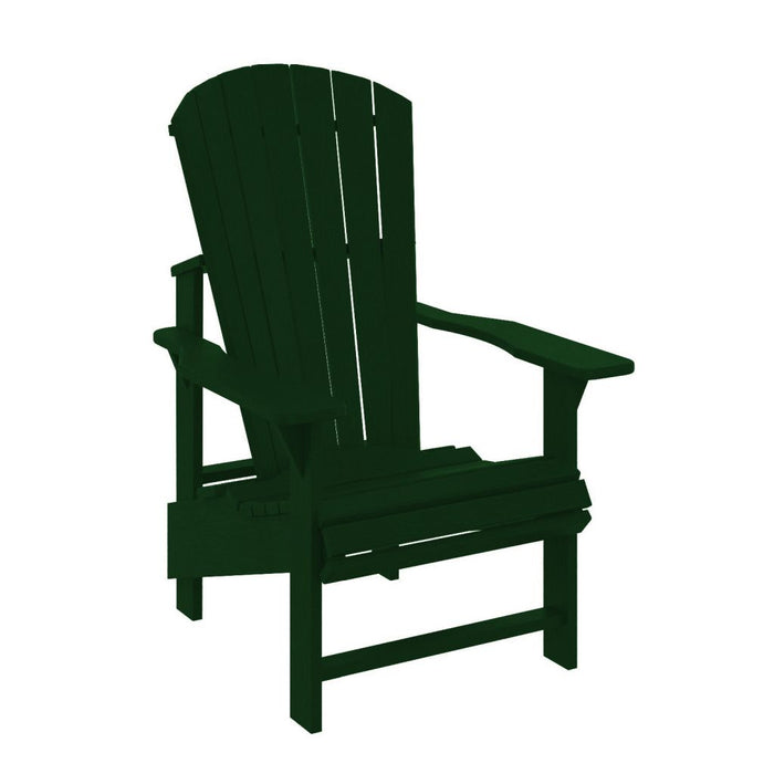 UPRIGHT ADIRONDACK CHAIR VINTAGE FOREST GREEN C03