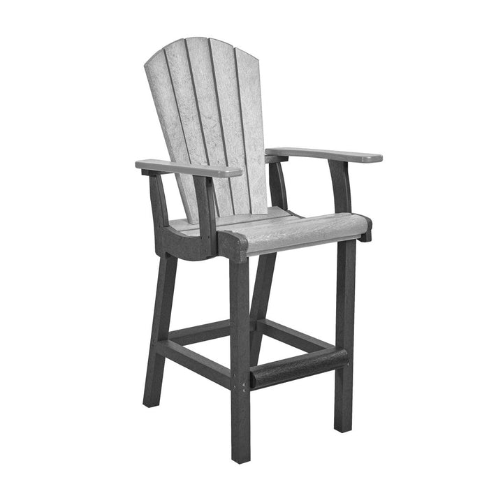 TWO TONE LIGHT GREY/ DARK GREY PUB CHAIR C28