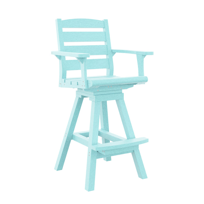 AQUA NAPA SWIVEL PUB ARM CHAIR C312