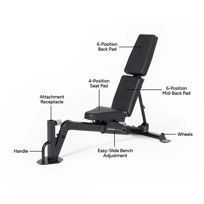 INSPIRE FITNESS FID7 PRO MULTI ADJUSTABLE WEIGHT BENCH
