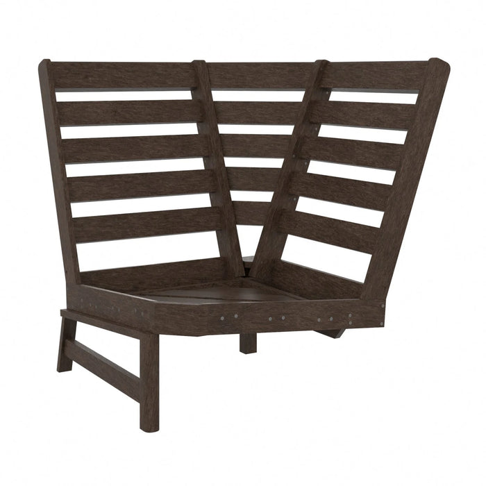 CHOCOLATE CHARLESTON CORNER SECTIONAL SEAT DSF 296, HIGH BACK CUSHIONS SOLD SEPARATELY