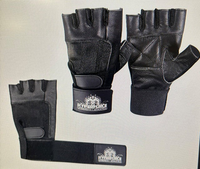 HYPERFORCE Lifting gloves w/ Wrist Wraps(black) LG