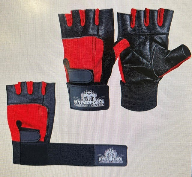 HYPERFORCE Lifting gloves w/ Wrist Wraps(black) SMALL