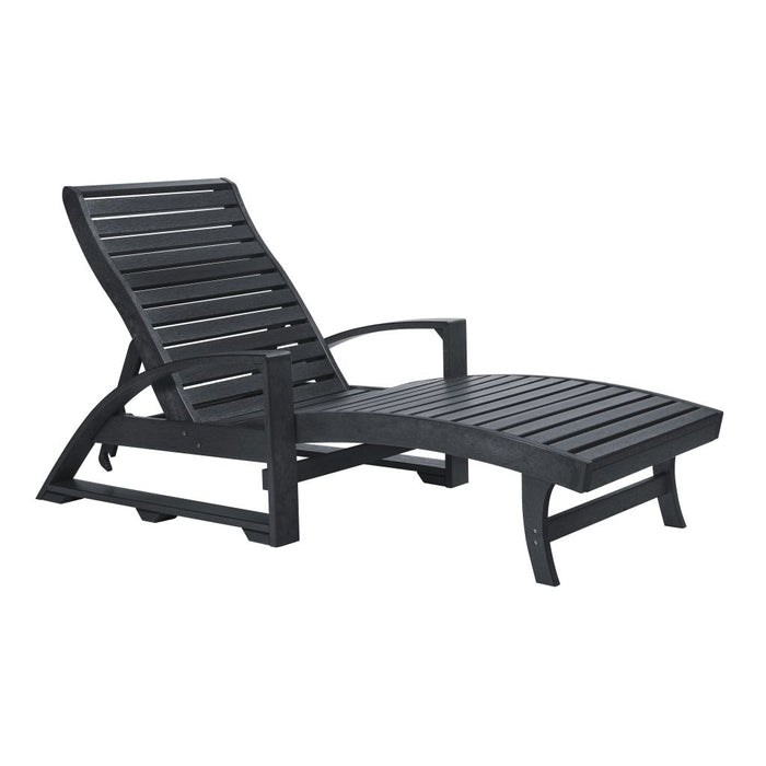 Black St. Tropez Chaise Lounge