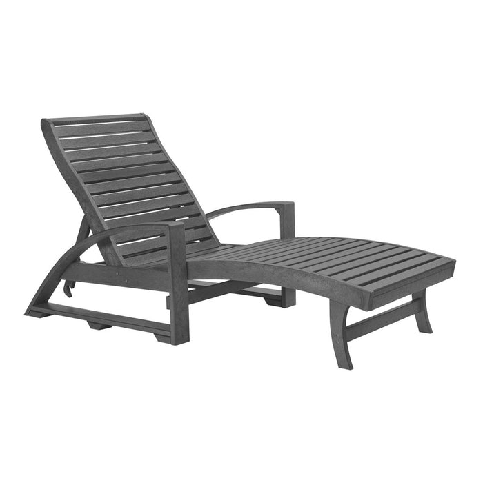 Slate Grey St. Tropez Chaise Lounge