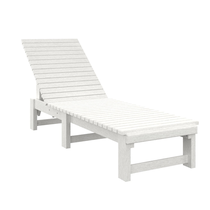 ARMLESS CHAISE LOUNGE WHITE