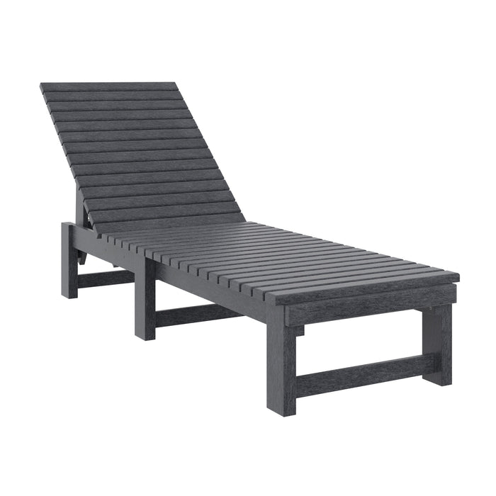 ARMLESS CHAISE LOUNGE BLACK