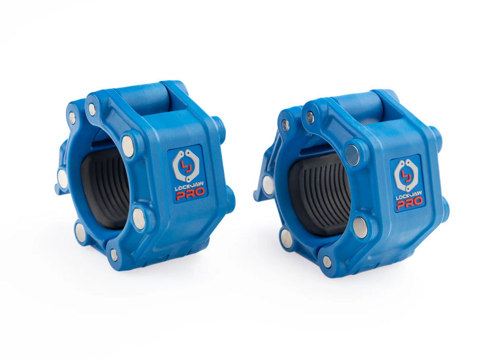 LOCK JAW PRO 2 BLUE OLYMPIC WEIGHT COLLARS, MAGNETIC