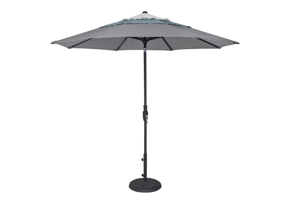 LATITUDE GREY TREASURE GARDEN 9' PUSH/GLIDE TILT, BASE IS SOLD SEPARATELY