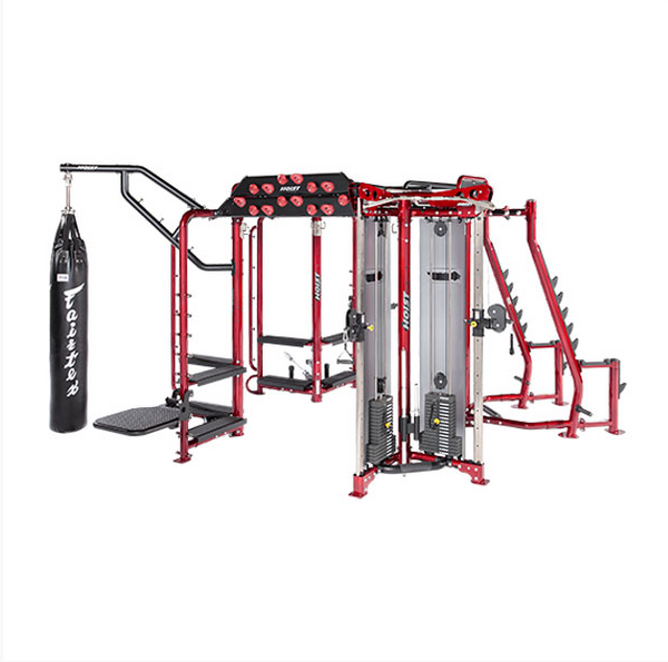 USED HOIST MOTION CAGE PACKAGE 5 COMMERICAL MULTI GYM