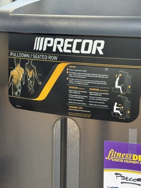 USED PRECOR COMMERCIAL GYM S SERIES LAT PULL DOWN/ LOW ROW MACHINE
