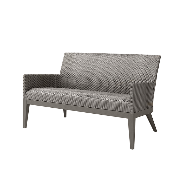 ** NEW SIENNA LOVESEAT FOG WEAVE/ SMOKE FRAME**