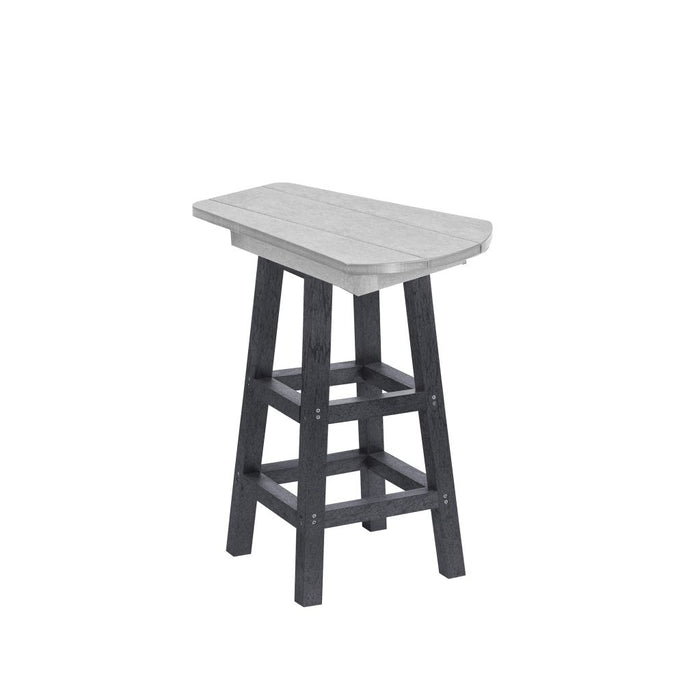 Pub Height Small Table - 37"H sku: T07 TWO TONE DARK GREY/ LIGHT GREY
