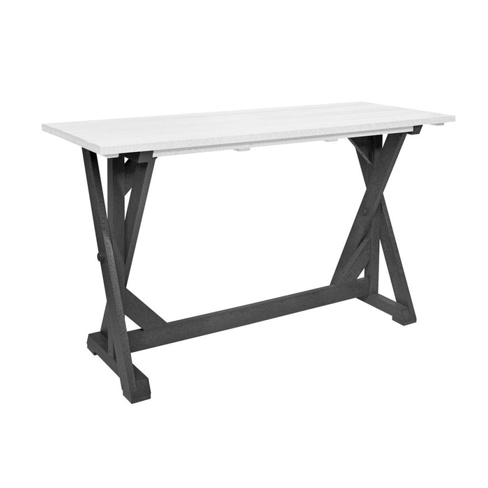 TWO TONE WHITE/ GREY PUB HARVEST TABLE T202