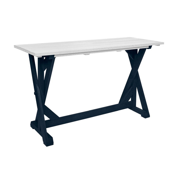 TWO TONE WHITE/ NAVY PUB TABLE T202