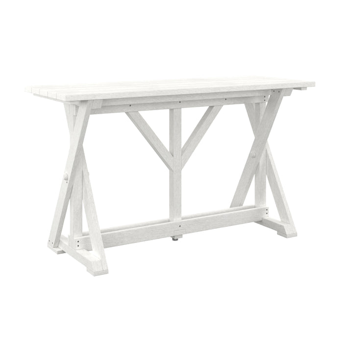 WHITE HARVEST 72" BAR TABLE T204