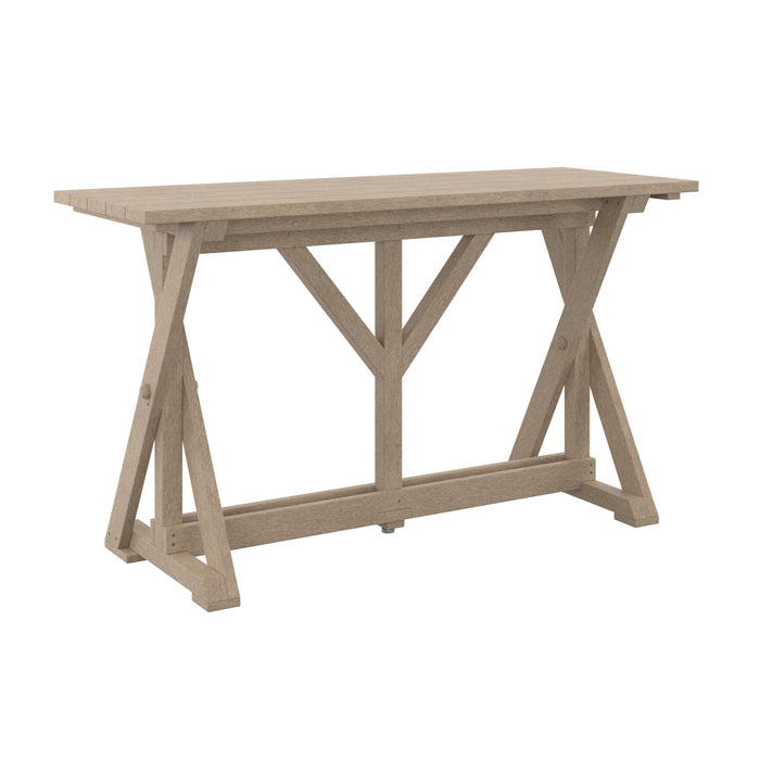 BEIGE HARVEST 72" BAR TABLE T204