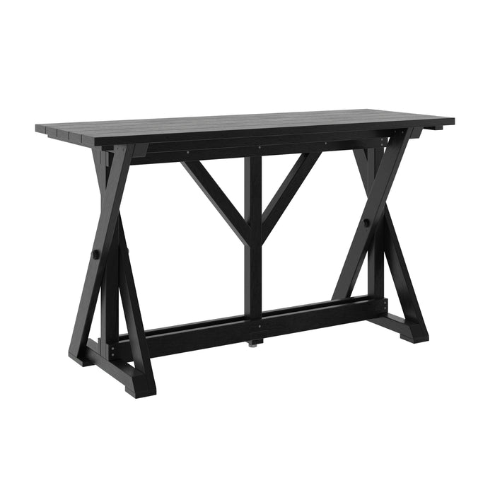 BLACK HARVEST 72" BAR TABLE T204
