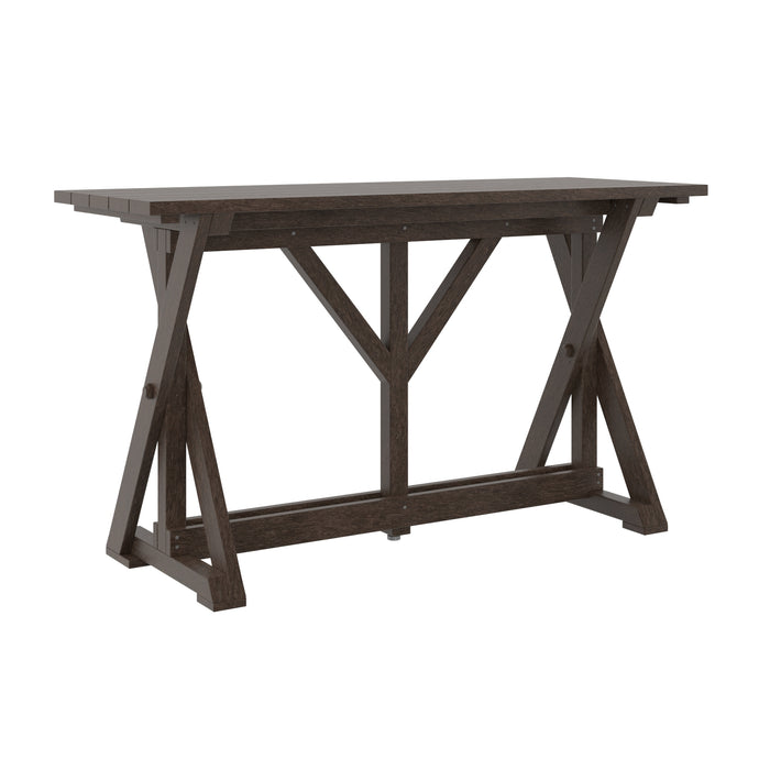 CHOCOLATE HARVEST 72" BAR TABLE T204