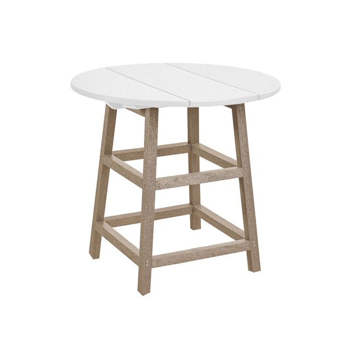BEIGE DINING TABLE LEG TB02, 32" OR 40" ROUND TOP IS SOLD SEPARATELY