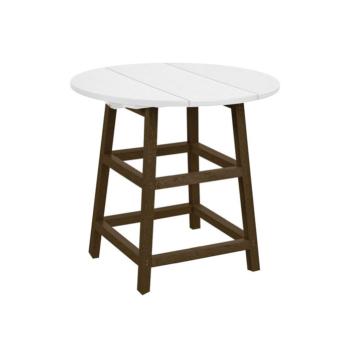CHOCOLATE DINING TABLE LEG TB02, 32" OR 40" ROUND TOP IS SOLD SEPARATELY