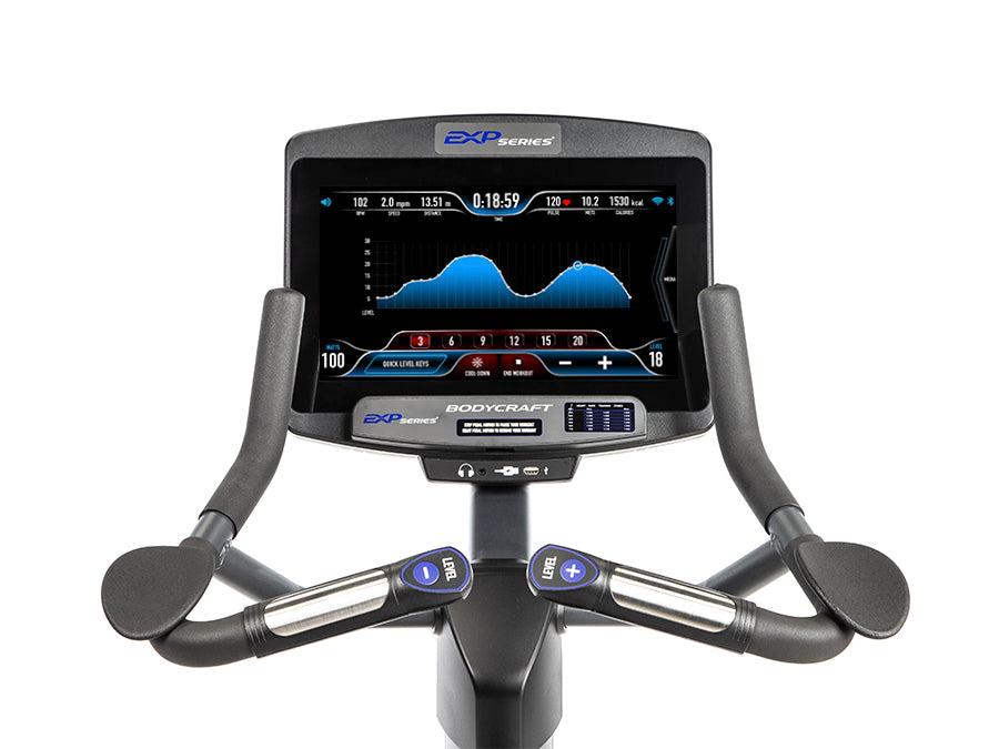 BODYCRAFT U1000 UPRIGHT BIKE 16" TOUCH SCREEN