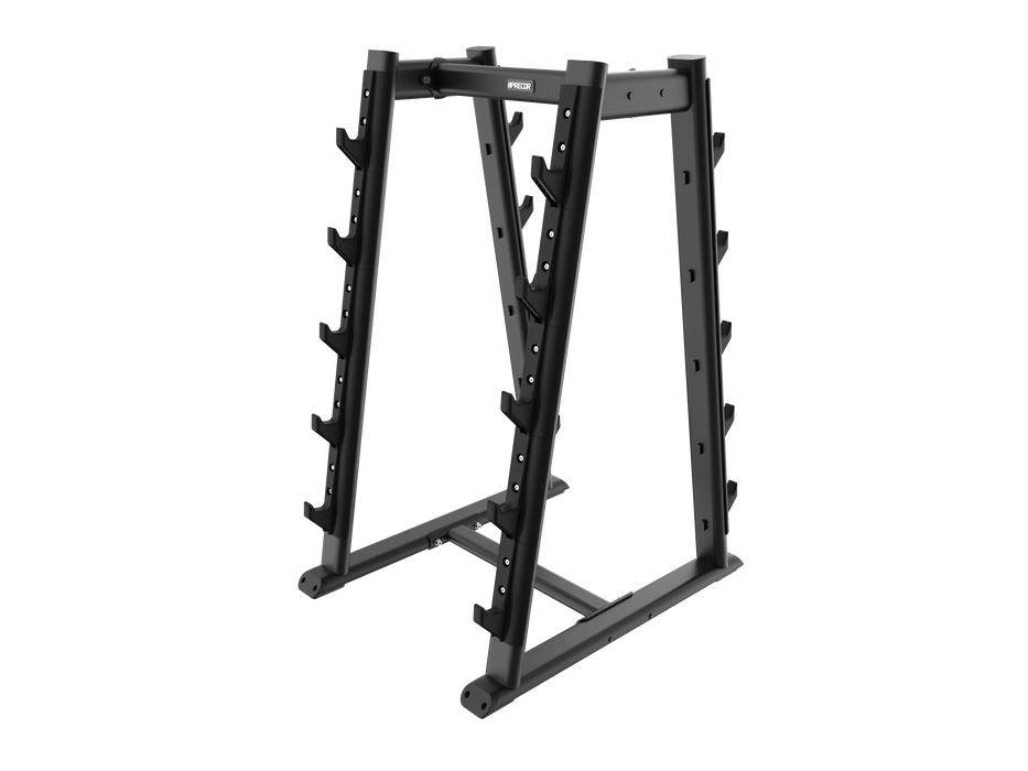PRECOR VBR6808 10 PAIR COMMERCIAL GYM STORAGE BARBELL RACK