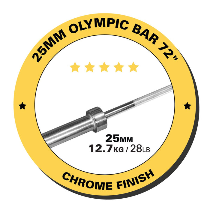 Olympic Bar, 72" - Chrome