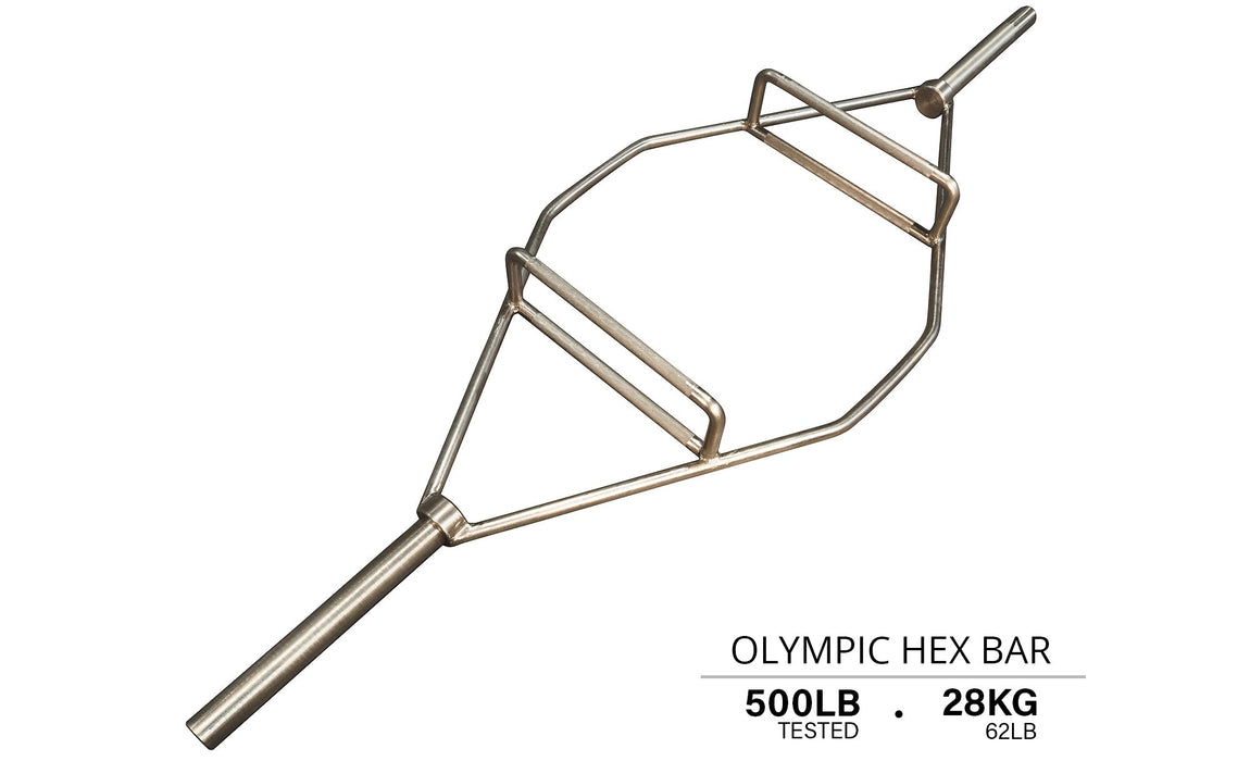 86" Chrome Olympic Hex Bar