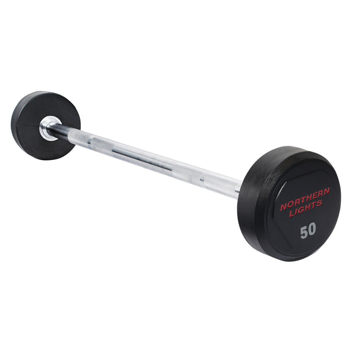 NL Logo Urethane Fixed Barbell, 50 lb