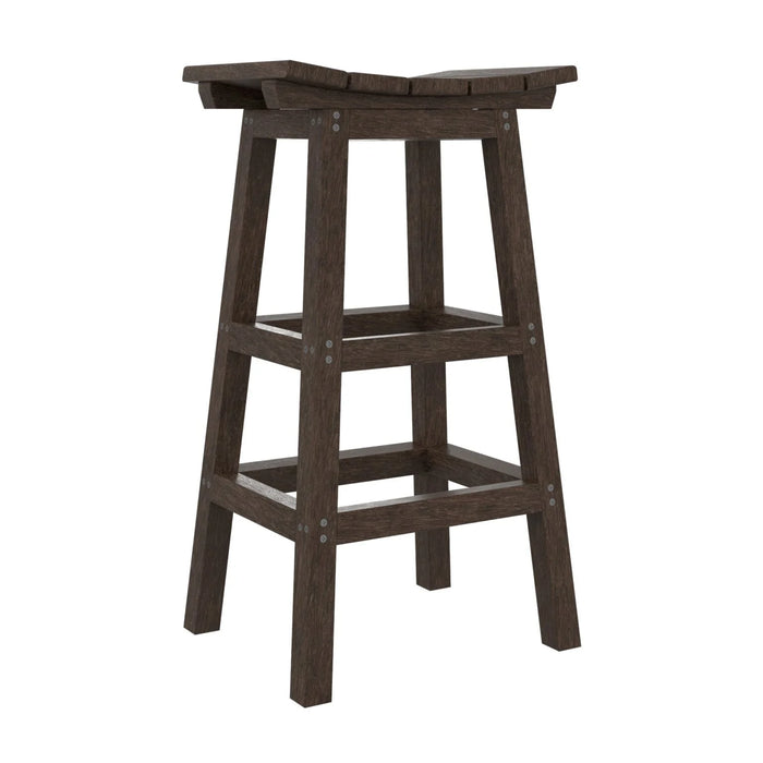 SADDLE BARSTOOL C27 CHOCOLATE FRAME
