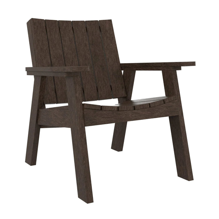 CUSHIONLESS CHAT CHAIR C41 CHOCOLATE FRAME