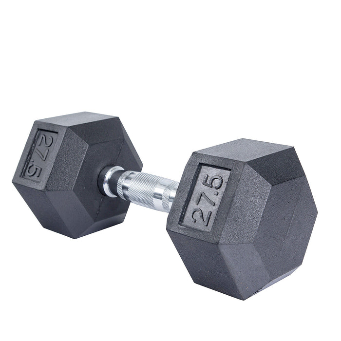 RubberHex Dumbbell,  27.5lbs