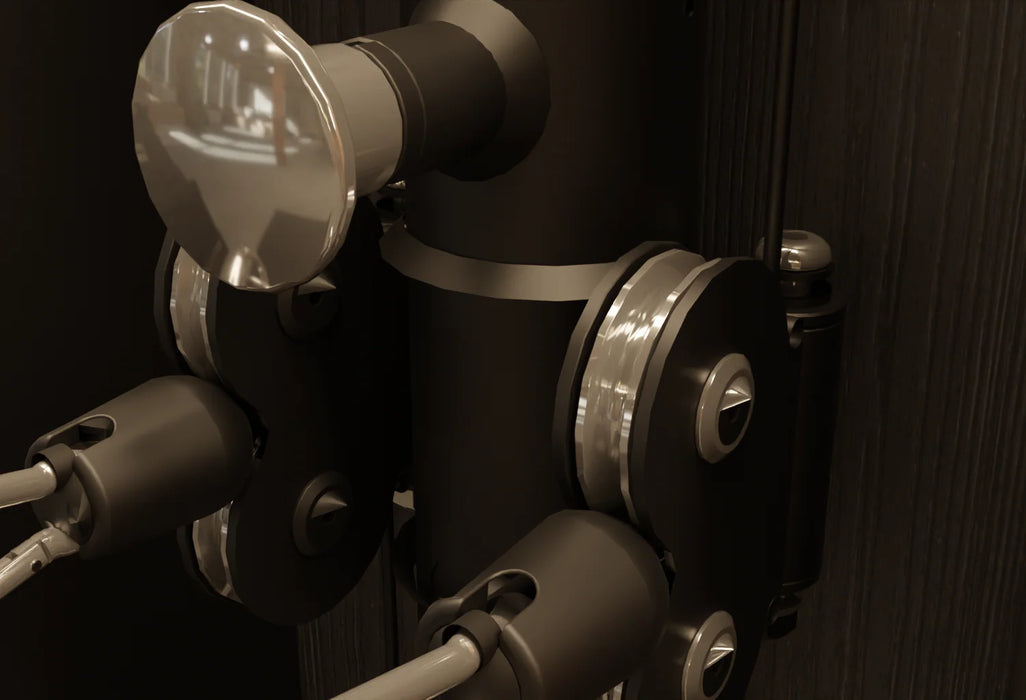 FLOW 6 BLACK MOUNTED FUNCTIONAL TRAINER