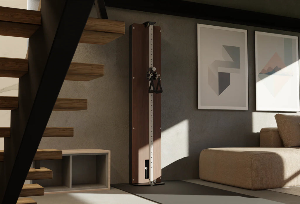 FLOW 5 WALNUT FREE STANDING FUNCTIONAL TRAINER/ WALL MOUNT