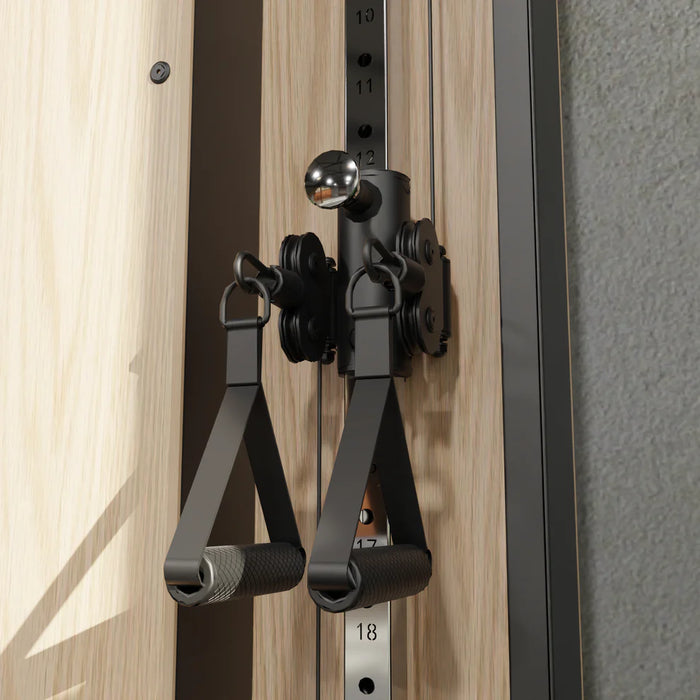 Flow 7 Light Oak - Wall Mounted Functional Trainer SKU: 8490