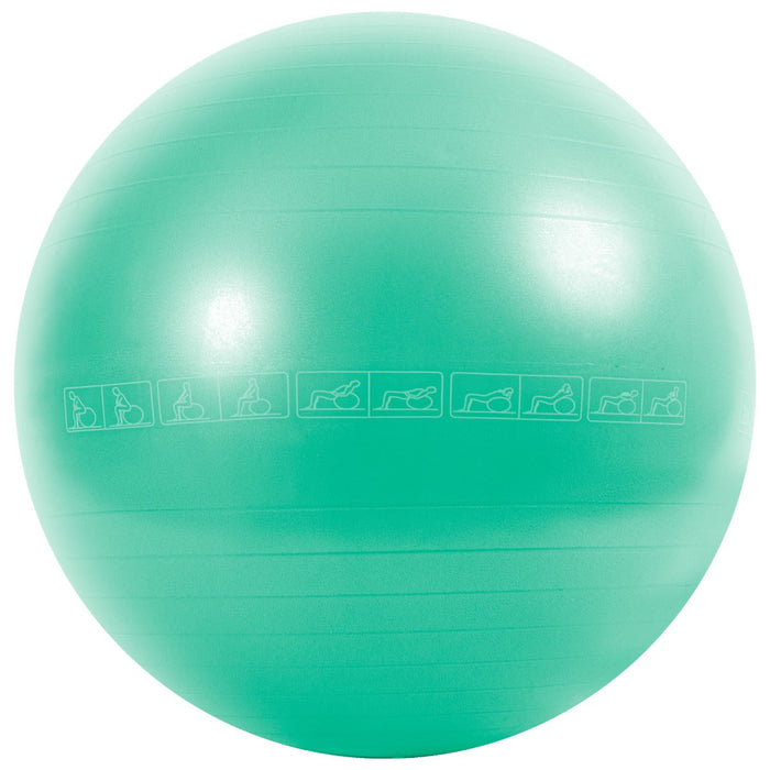 Anti-Burst Gym Ball 55cm, Printed, Green