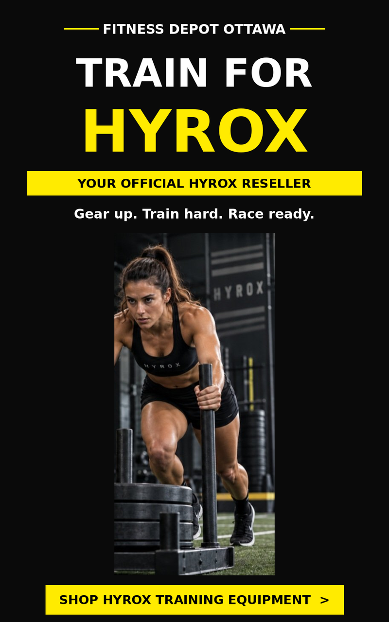 Train for HYROX - Fitness Depot Ottawa mobile slideshow banner