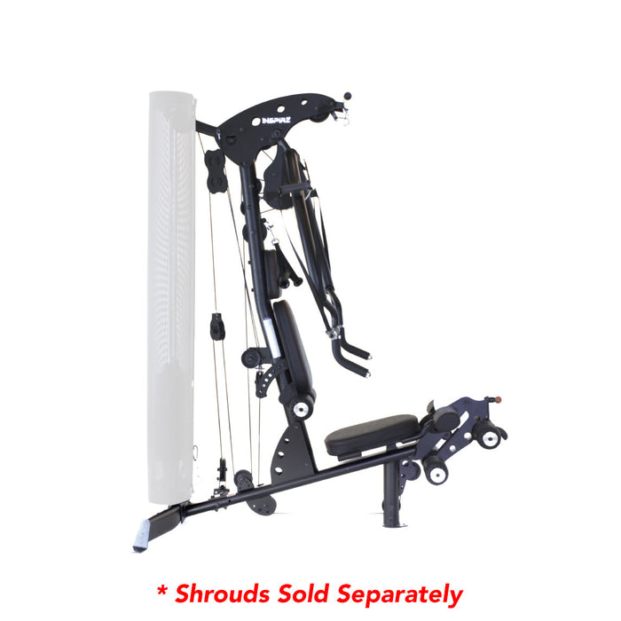 Inspire Fitness M2 Gym,150#,w/pads,no shrouds, Black