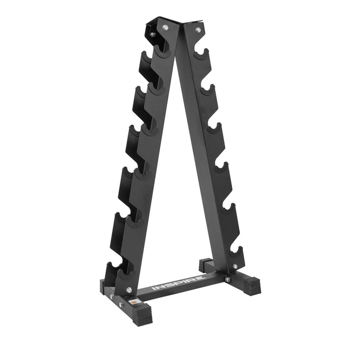 NORDIC TRACK URETHANE 5-30 LBS DUMBBELL SET WITH INSPIRE RACK
